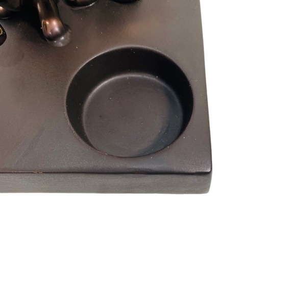 Partylite lioness‎ & cubs porcelain & ceramic art sculpture votive - Picture 5 of 10